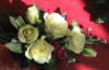 ivory spray rose corsage